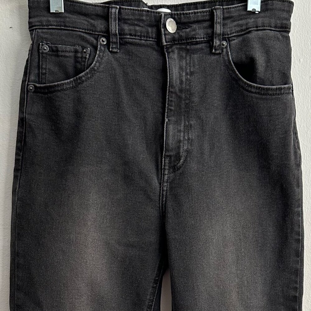 Pull & Bear Dark Grey High-Waisted Jeans (US 8)